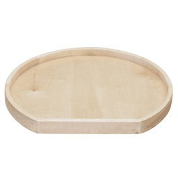 28" D-Shape 1 Tray Lazy Susan with Steel Bearing