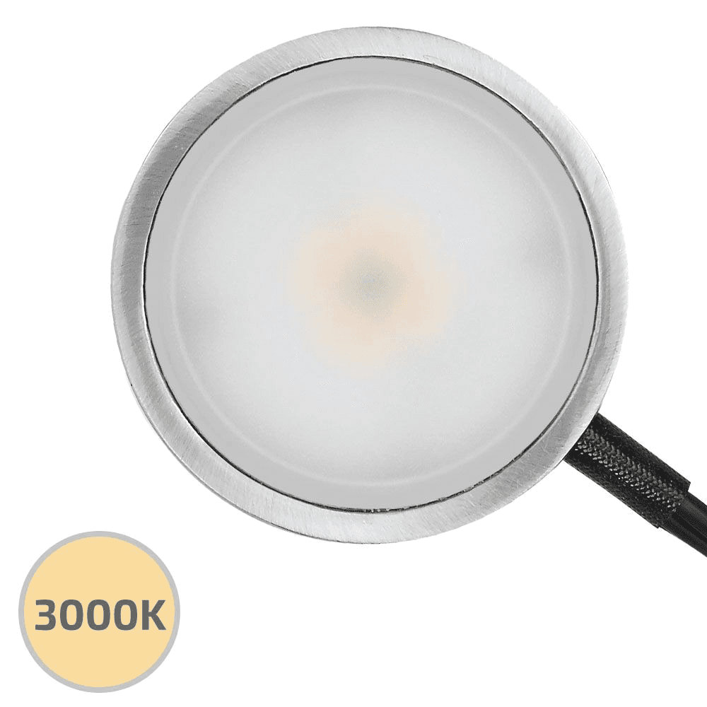 Pockit 120M LED 4W Warm White Non-Linkable Puck Light, 2.75", Nickel