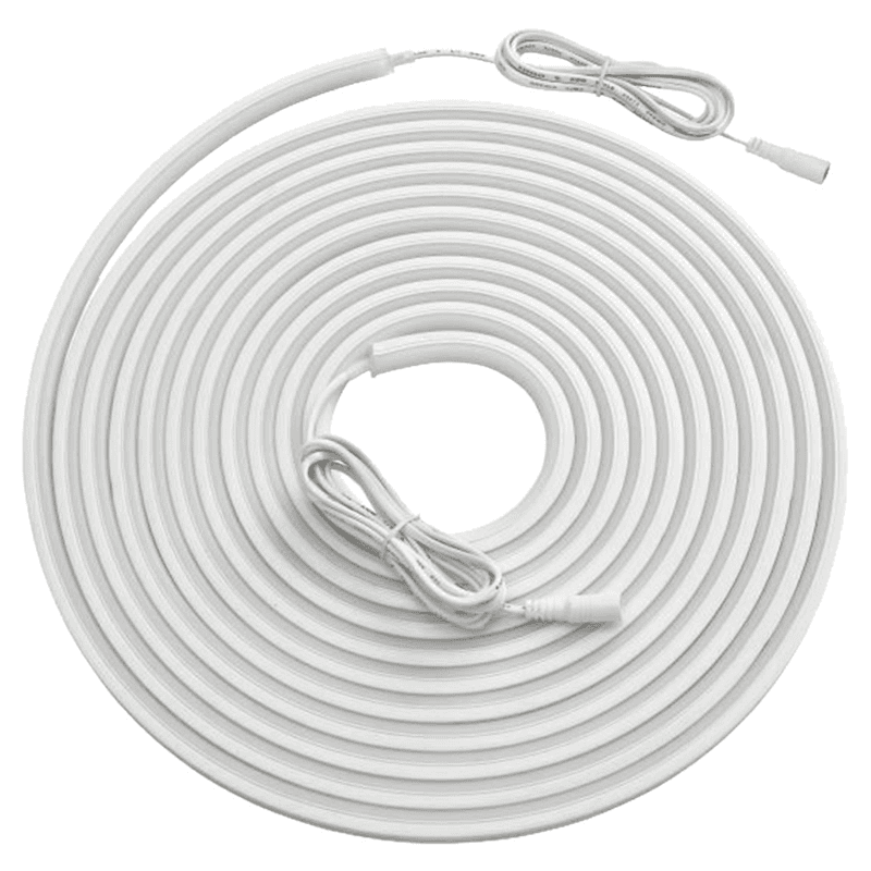 24V LED 3W Side-Emitting Warm White Neoloop Flexible Silicone Lighting, 26.25' Roll, White