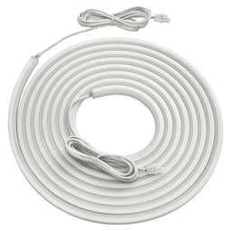 12V LED 3W Top-Emitting Warm White Neoloop Flexible Silicone Lighting, 16.4' Roll, White