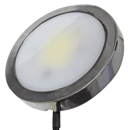 Power Pockit® LED 3W Cool White Puck Light, 2-1/2, Nickel