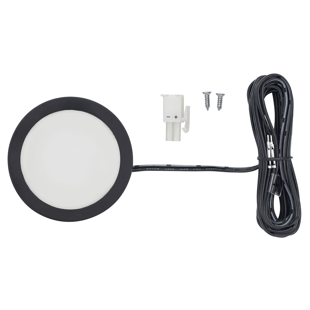 Power Pockit® LED 3W Cool White Puck Light, 2-1/2", White