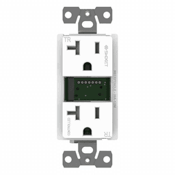 Swidget T922 120VAC 20A Outlet without Insert, 2.8", White