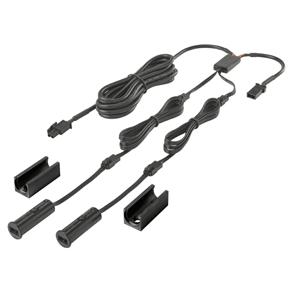 60W/96W Round Double Door Sensor, 1-7/16", Black