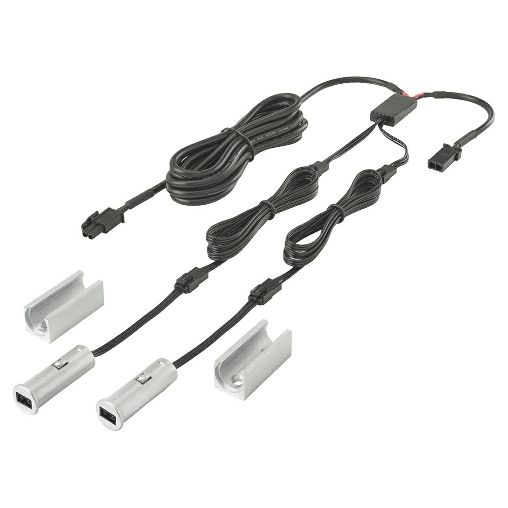 60W/96W Round Double Door Sensor, 1-7/16", Nickel