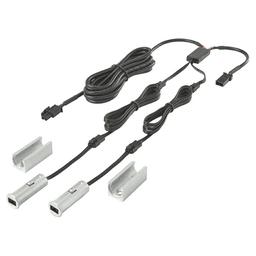 60W/96W Round Double Door Sensor, 1-7/16", Nickel
