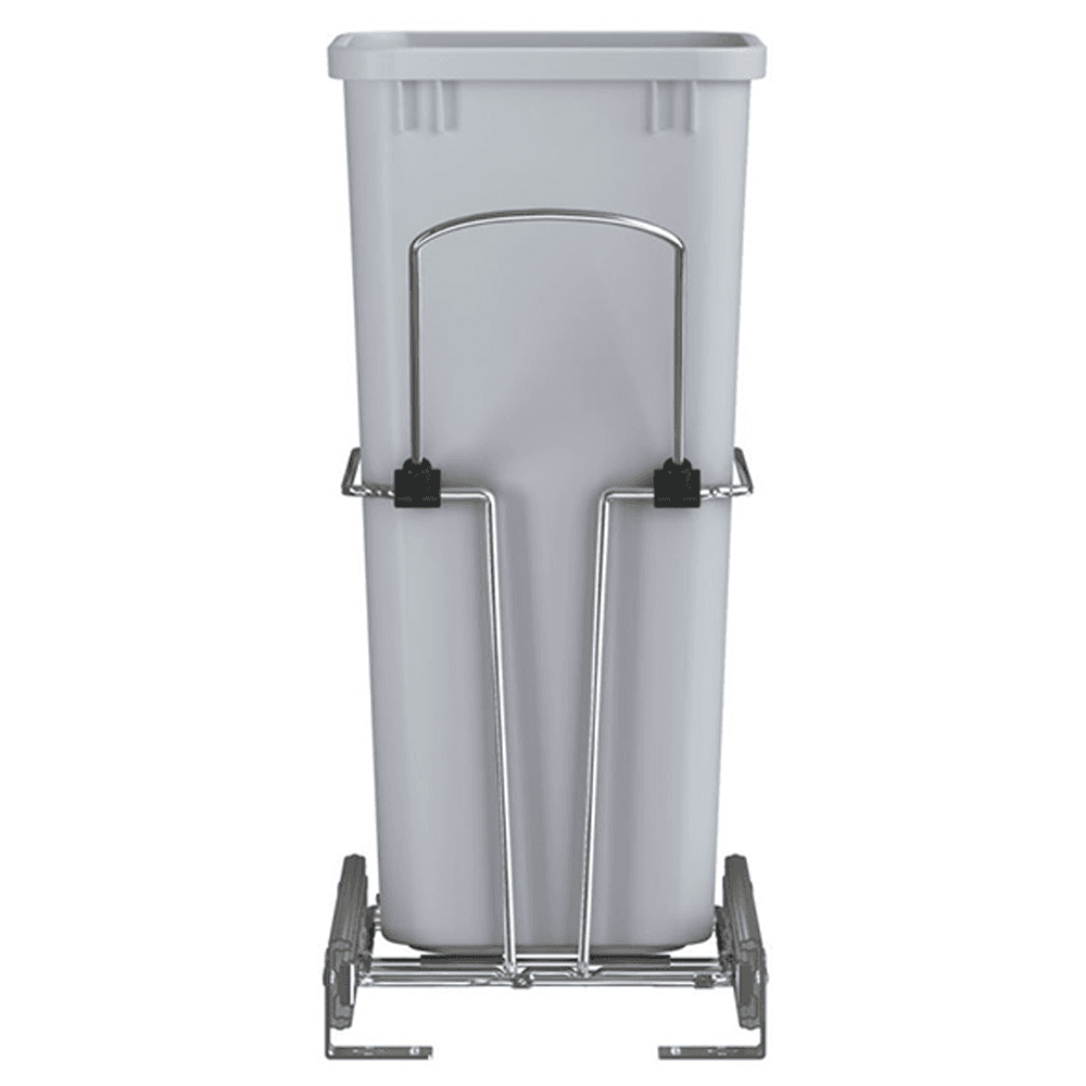 32 QT Bottom Mount Universal Waste Container Pull-Out, Gray