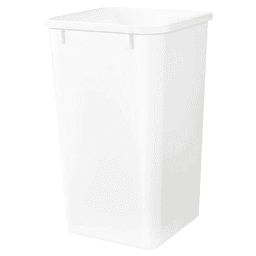 Single 27 QT Replacement Waste Container, White