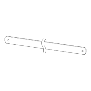 30" Merchandising Cross Bar, Chrome Finish