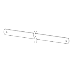 30" Merchandising Cross Bar, Chrome Finish
