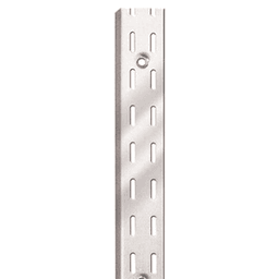 3' RV44 Heavy-Duty Double Slot Shelf Standard, Satin Zinc Finish