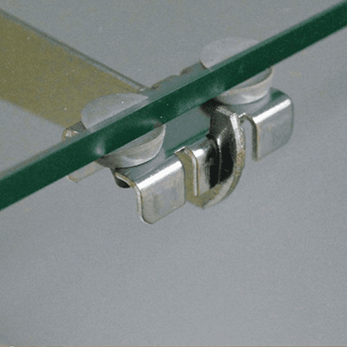 RV743 Left Hand Shelf Rest, Satin Zinc Finish