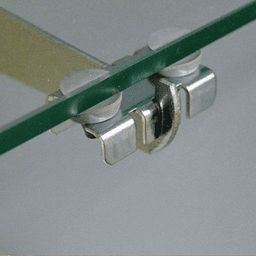 RV743 Left Hand Shelf Rest, Satin Zinc Finish