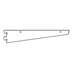 8" RVS842 Heavy-Duty Slim Profile Shelf Bracket 1" Adjustable, Stain Zinc/Polished Chrome
