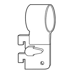 RVS93 Hangrod Bracket for 89A Hangrod, Chrome/Brass