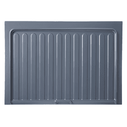 40-1/2" Polystyrene Sink Base Drip Tray, Metallic Silver