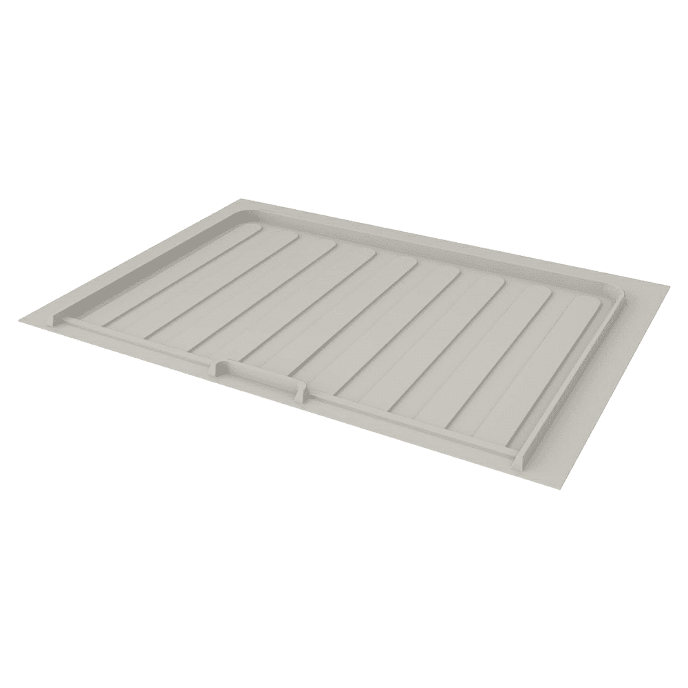 25-1/2" - 28-1/2" Flexible Vanity Drip Tray, Matte Gray