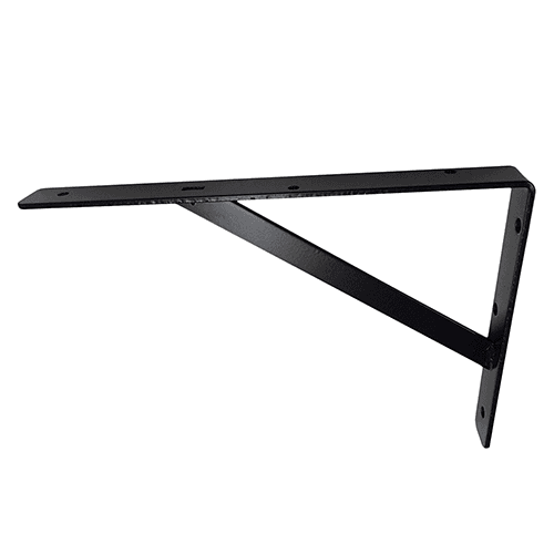 300mm L-Bracket, Epoxy Black Finish