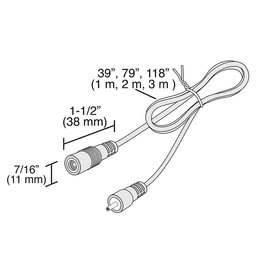 Snap Panel Starter Extension Cord, 39"