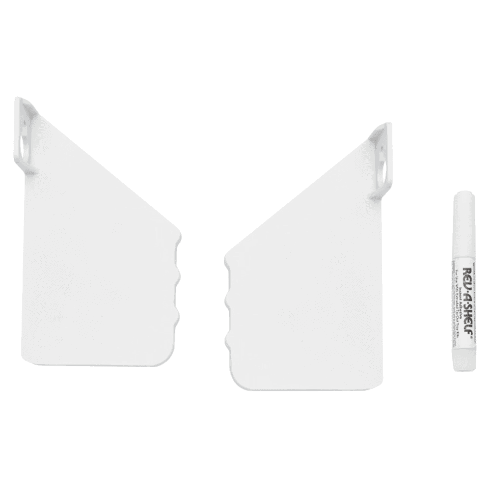 Slim Line White End Cap with Screws