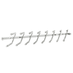 13-15/32" Sidelines Wall-Mount Tie Rack, Chrome Finish