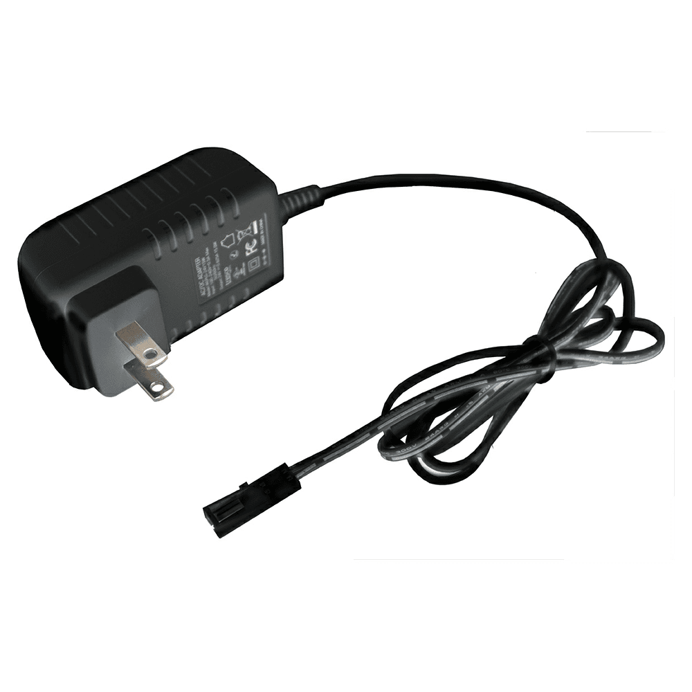 12V 15W Wall Plug-In LED Power Supply with 1-Port, Black