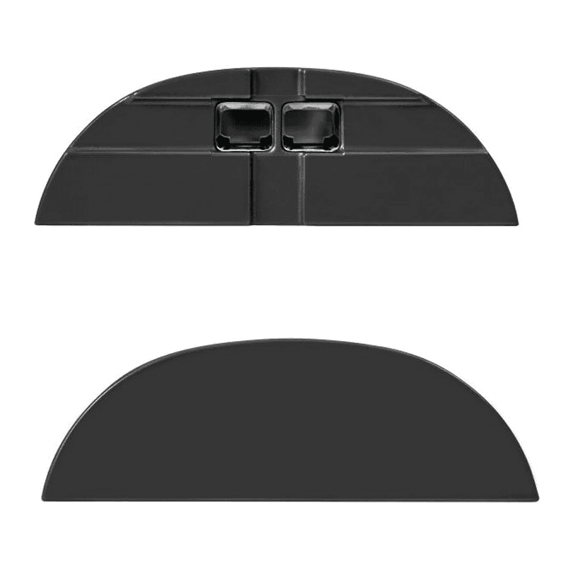 Infinex Aluminum Curve End Cap Set, Black