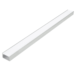 Infinex Aluminum Flush Extrusion with Milk Diffuser, 96", Satin Clear