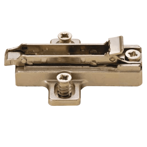 Domi Cam Adjustable Wing Mounting Plate, Nickel-Plated, Screw-On, 0mm