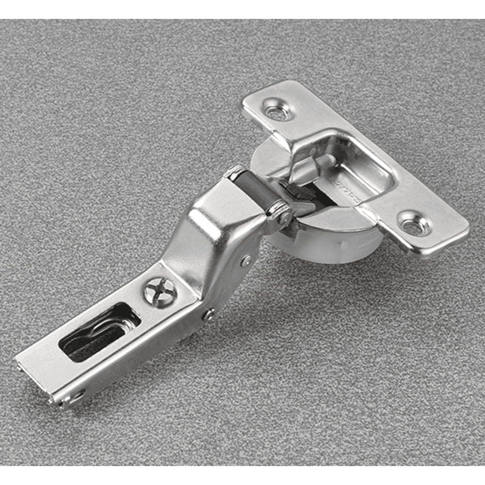 Series 100 105° Opening Hinge, 45mm Bore Pattern, Silentia+ Soft Closing, Inset, Nickel, Screw-On