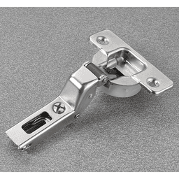 Series 100 105° Opening Hinge, 45mm Bore Pattern, Silentia+ Soft Closing, Inset, Nickel, Screw-On