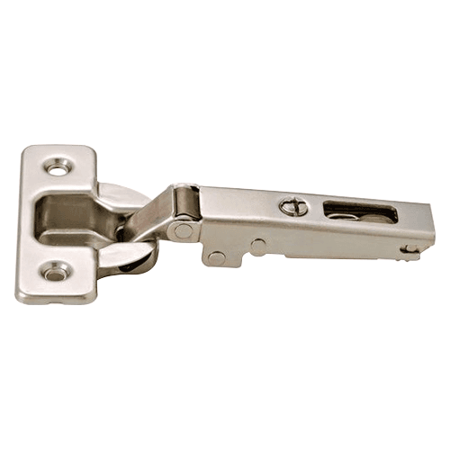 Series 200 94° Opening Hinge, 45mm Bore Pattern, Self-Closing, Full Overlay, Nickel-Plated, Rapido