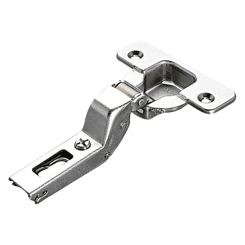 Series 200 94° Opening Thick Door Hinge, 45mm Bore Pattern, Self-Closing, Inset, Nickel-Plated, Screw-On