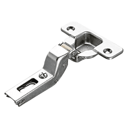 Series 200 94° Opening Thick Door Hinge, 45mm Bore Pattern, Self-Closing, Inset, Nickel-Plated, Screw-On