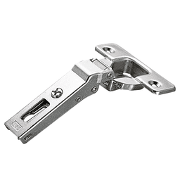 Series 200 +30° Angled Corner 94° Opening Hinge, Self-Closing, Nickel-Plated, Screw-On