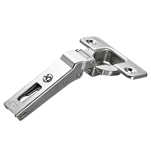 Series 200 +30° Angled Corner 94° Opening Hinge, Self-Closing, Nickel-Plated, Logica