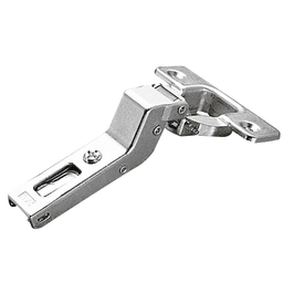 Series 200 +24° Angled Corner 94° Opening Hinge, Self-Closing, Nickel-Plated, Screw-On