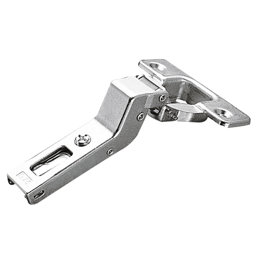 Series 200 +24° Angled Corner 94° Opening Hinge, Self-Closing, Nickel-Plated, Logica