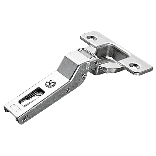 Series 200 +15° Angled Corner 94° Opening Hinge, Self-Closing, Nickel-Plated, Logica