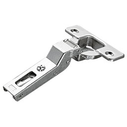 Series 200 +15° Angled Corner 94° Opening Hinge, Self-Closing, Nickel-Plated, Logica
