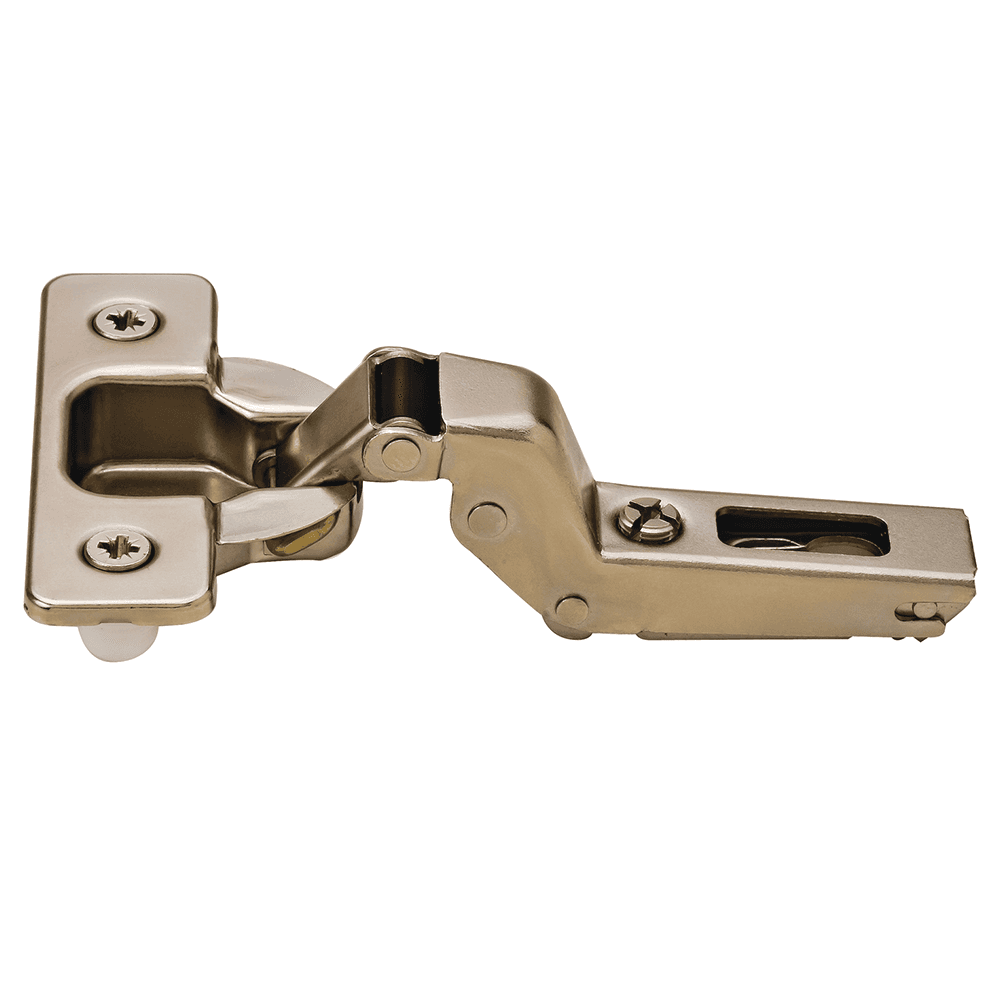 Series 200 94° Opening Hinge, 45mm Bore Pattern, Free-Swinging, Inset, Nickel-Plated, Dowelled