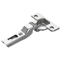 Series 200 94° Opening Thick Door Hinge, 45mm Bore Pattern, Self-Closing, Half Overlay, Nickel-Plated, Logica