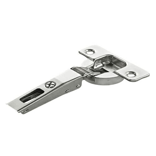 Series 200 94° Opening Thick Door Hinge, 45mm Bore Pattern, Silentia+ Soft-Closing, Inset, Nickel-Plated, Dowelled