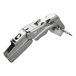 Series 200 155° Opening Zero Protrusion Hinge, 45mm Bore Pattern, Silentia+ Soft-Closing, Inset, Nickel-Plated, Dowelled