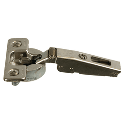 Series 700 110° Opening Hinge, 45mm Bore Pattern, Silentia+ Soft-Closing, 1/2" Overlay, Nickel-Plated, Rapido