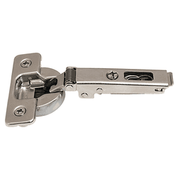 Series 700 100° Opening Hinge, 45mm Bore Pattern, Silentia Soft-Closing, Full Overlay, Nickel-Plated, Screw-On