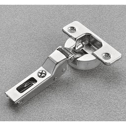 Series 700 110° Opening Hinge, 45mm Bore Pattern, Silentia+ Soft-Closing, Half Overlay, Nickel-Plated, Screw-On