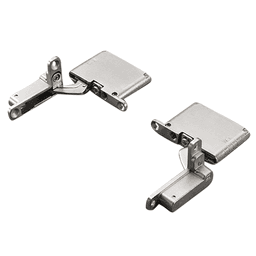 105° Opening Integrated Soft-Closing Air Hinge, Nickel-Plated