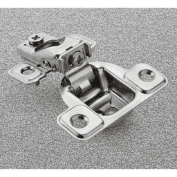 Series S 106° Opening Side-Mount Face Frame Hinge, 45mm Boring Pattern, Self-Closing, 9/16" Overlay, Screw-On