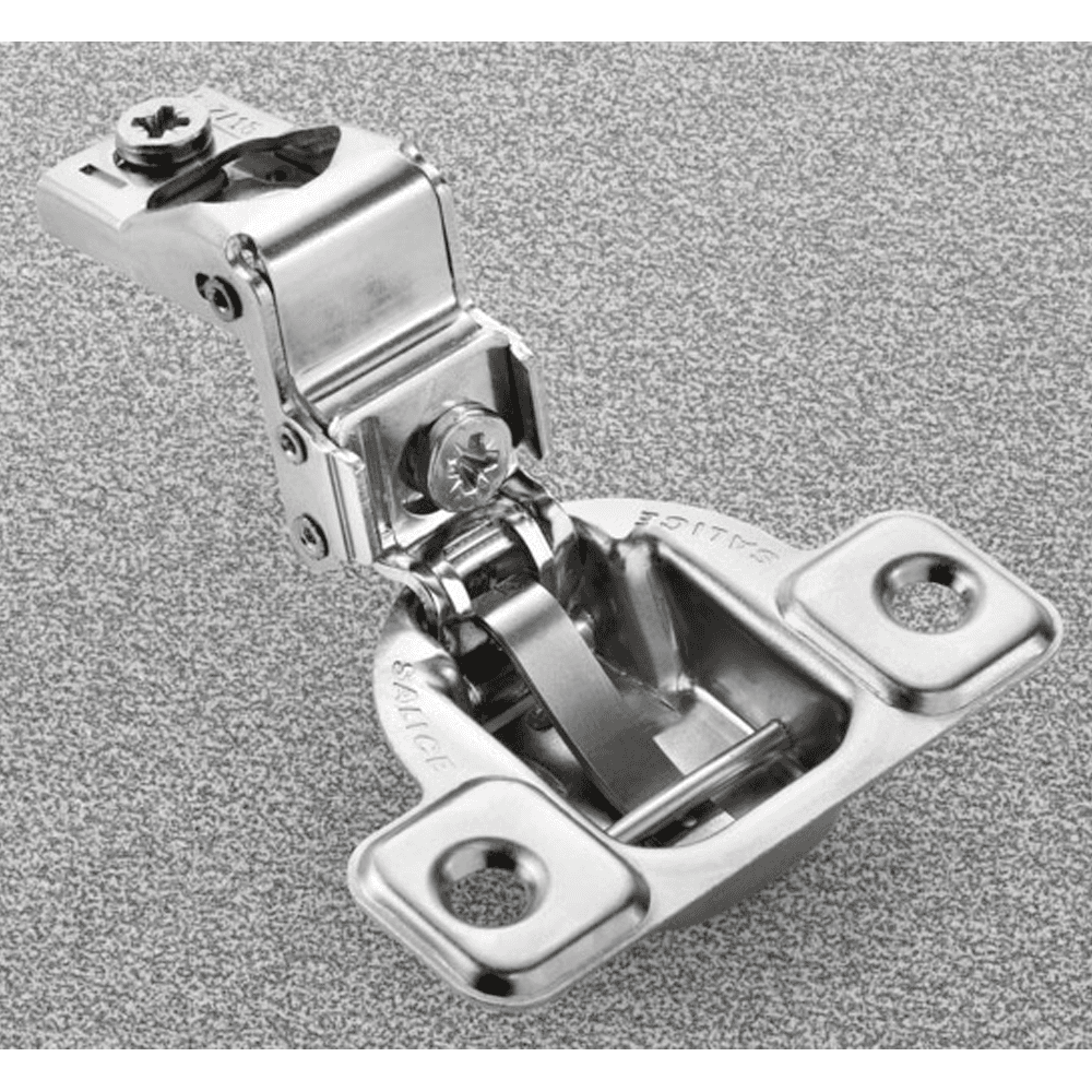 Excentra S 106° Opening Wrap-Around Face Frame Hinge, 45mm Boring Pattern, Self-Closing, 1-7/16" Overlay, Screw-On